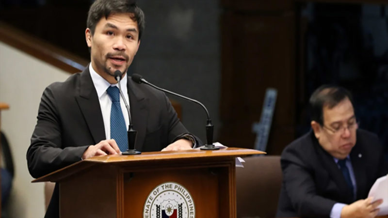 Manny Pacquiao en el senado