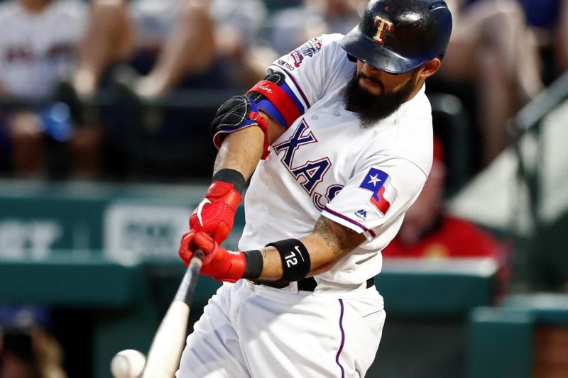 Arlington (United States), 25/09/2019.- Texas Rangers second baseman Rougned Odor of Venezuela at Globe Life Park in Arlington, Texas. EFE/EPA/LARRY W. SMITH