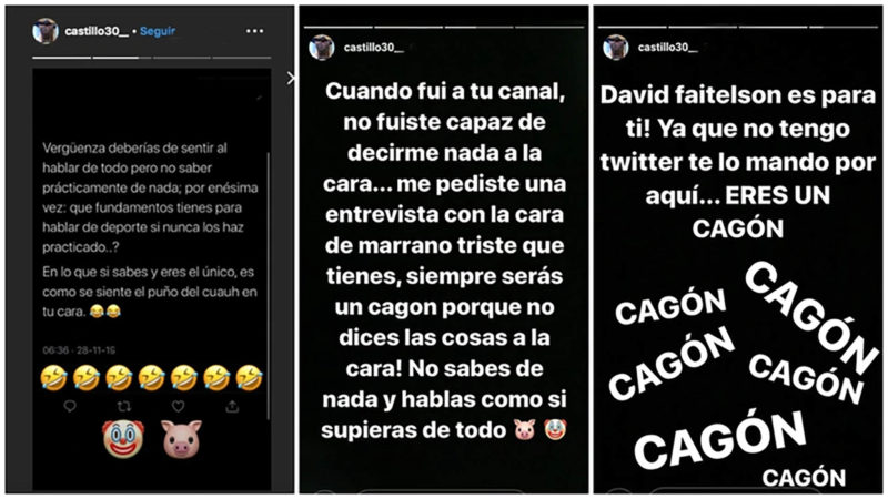 Nico Castillo llama “cag***” David Faitelson