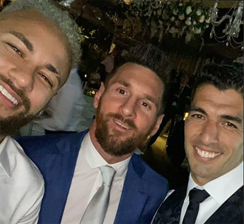 Foto: Neymar, Leo Messi y Luis Suarez, la MSN / Instagram