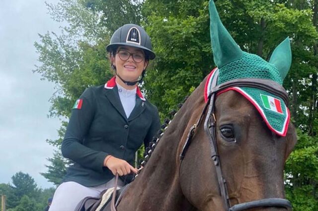 Hija del Canelo Álvarez consigue medalla de bronce en equitación