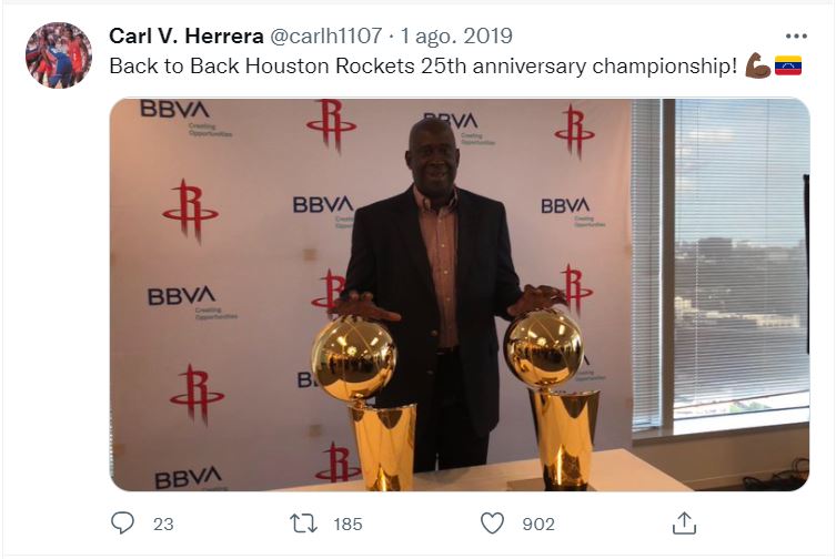 Carl Herrera, Herencia Hispana, venezolano en la NBA
