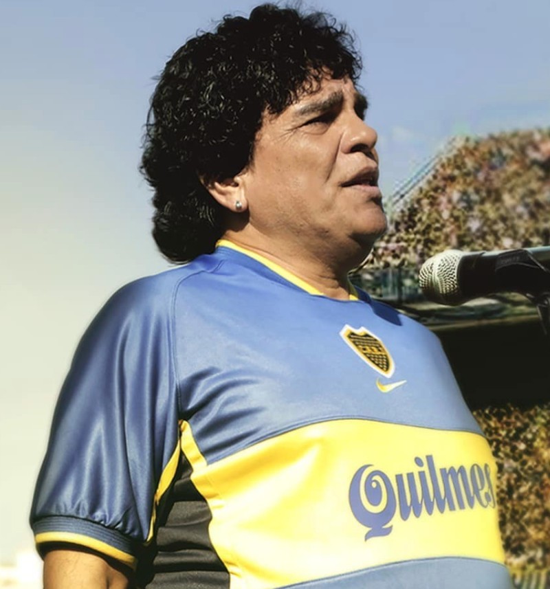 Maradona en su retiro