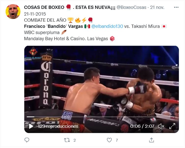 Francisco 'Bandido Vargas vs. Takashi Miura, peleas