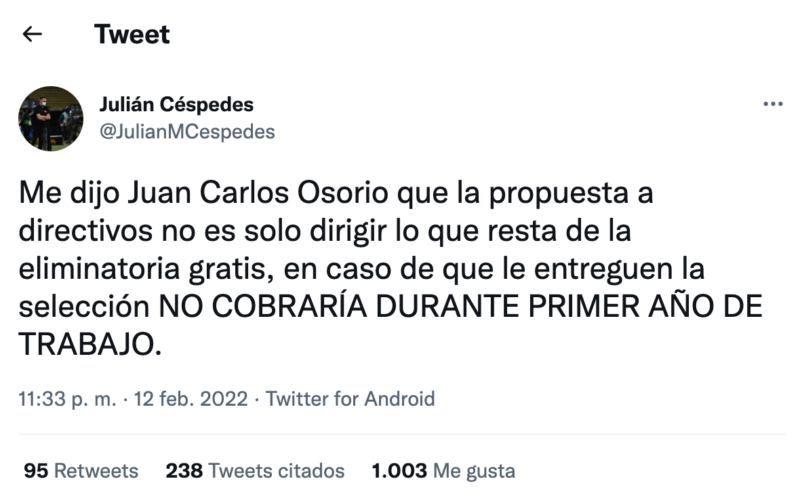 Propuesta de Juan Carlos Osorio 