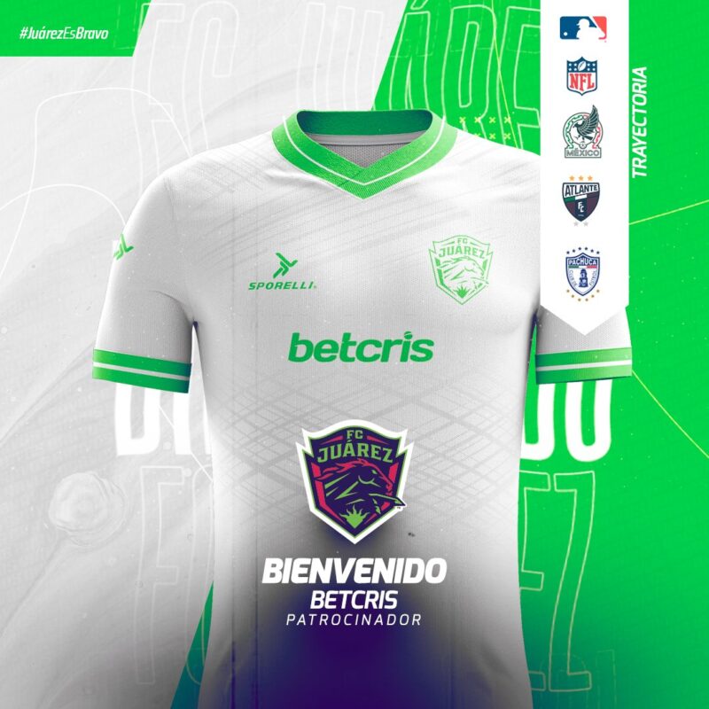 Camiseta de FC Juárez con el patrocinio de Betcris