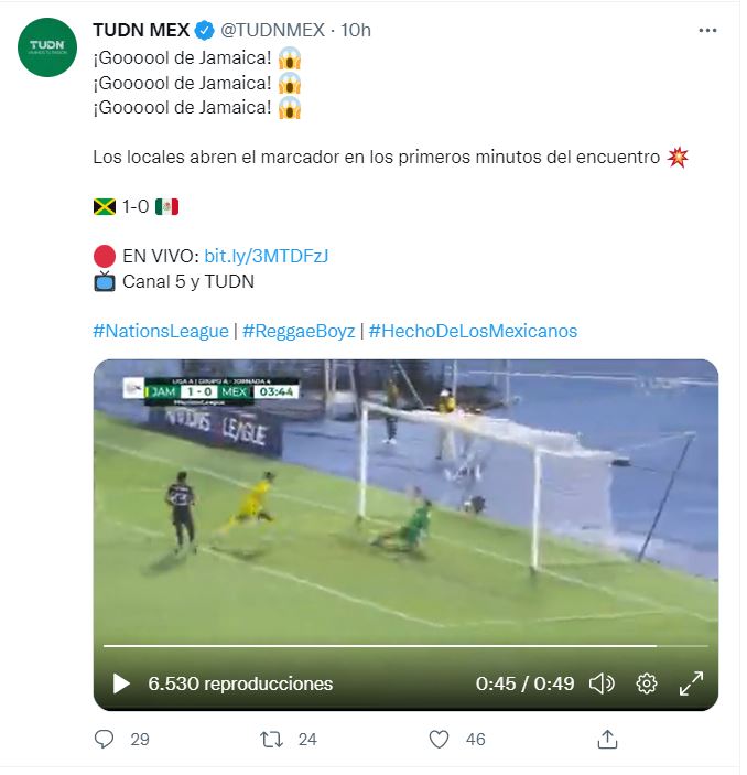 México vs. Jamaica, Nations League 2022
