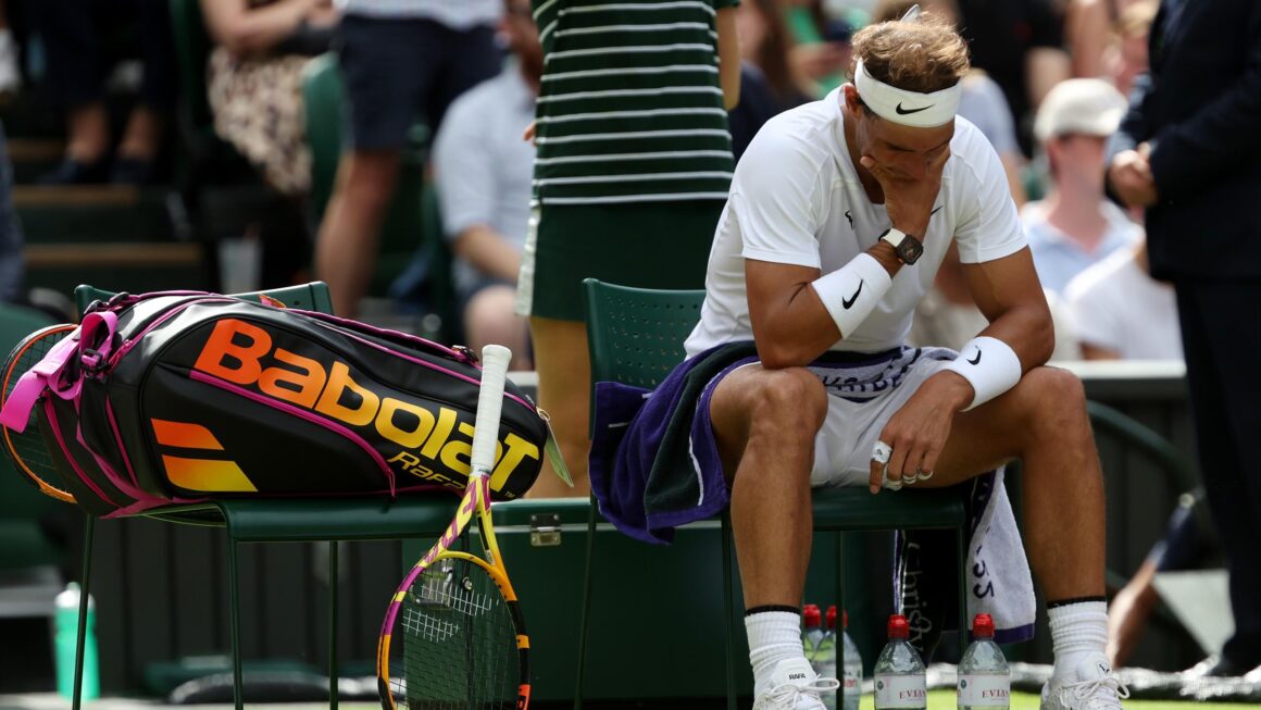 Rafael Nadal ha lidiado con una lesión en el psoas ilíaco desde el 18 de enero.
