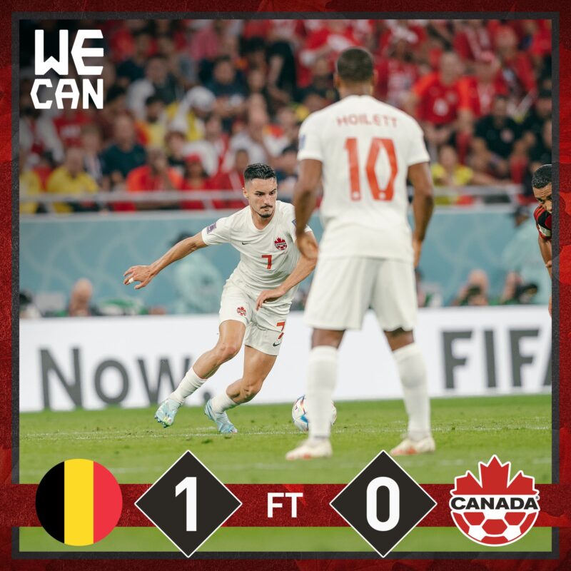 Canadá jugó bien pero no pudo evitar la derrota contra Bélgica.