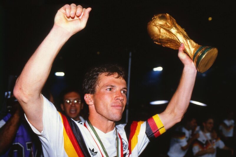 Lothar Matthäus, campeón en la Copa del Mundo de 1990.