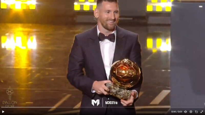 Lionel Messi: Gana su octavo Balón de Oro