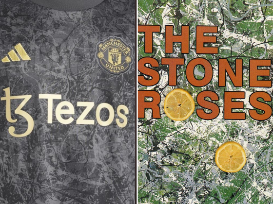 Manchester United estrena camiseta versión 'Stone Roses' Diseño sin título