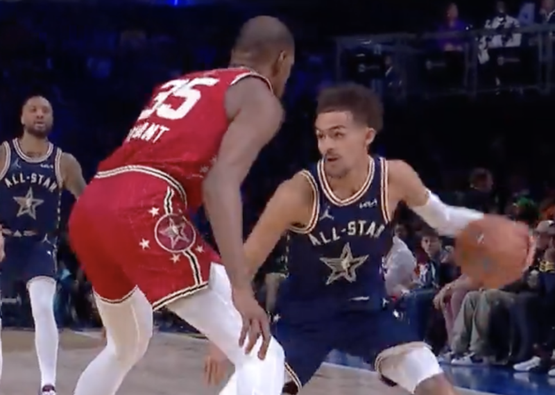 All-Star: El "skill" de Young que dejó atónito a Durant Trae Young se burló a Kevin Durant en el NBA All-Star