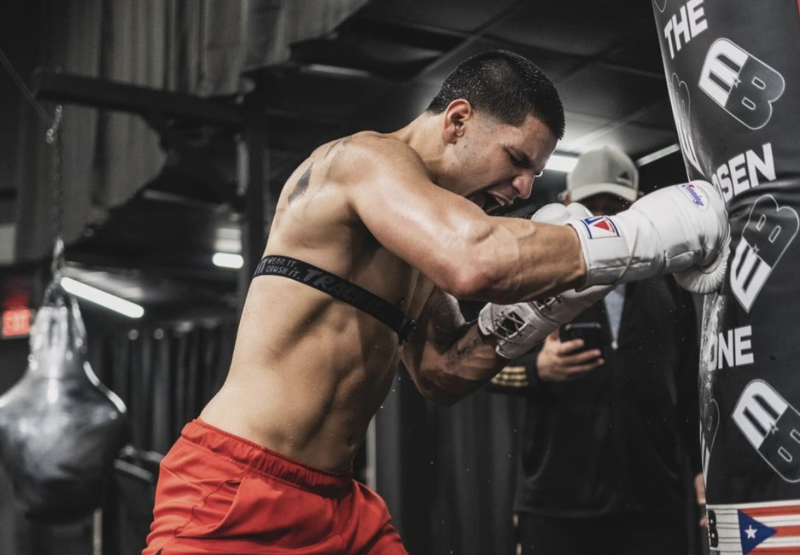 Edgar Berlanga volvió al ring con un objetivo muy claro ante Butler Edgar Berlanga