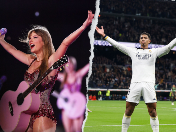 Taylor Swift y el Real Madrid imponen horario a La Liga Real Madrid y la petición a La Liga para mover el calendario de la ultima jornada y el concierto de Taylor Swift. (Fotos: 'X' Taylor Swift / Real Madrid C.F.)