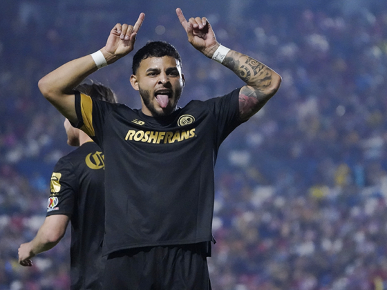 ¿Alexis Vega está listo para ganar su primer campeonato de Liga MX? Alexis Vega celebrando su sexto gol en el Clausura 2024