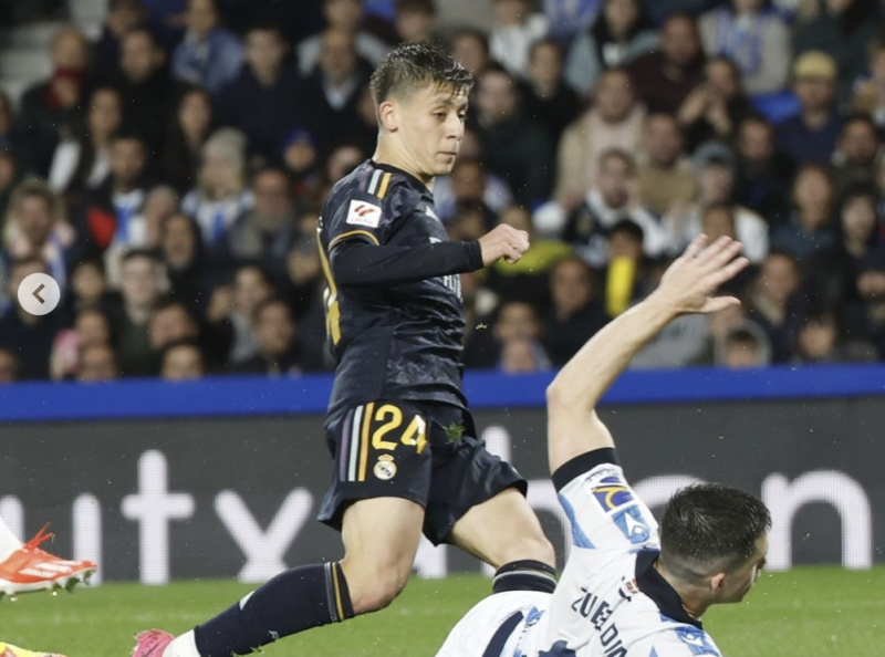 VIDEO: Guler, la joya del Real Madrid, y sus lujos vs Real Sociedad Arda Guler en su primera titularidad con el Real Madrid