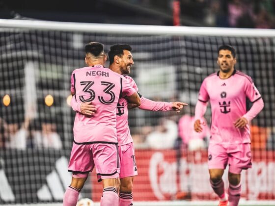 El efecto de Leo Messi sigue rompiendo récords en la MLS Leo Messi en la goleada 4 goles a 1 al New England con récord de asistencia en el Gillette Stadium. (Foto: 'X' Inter Miami CF)