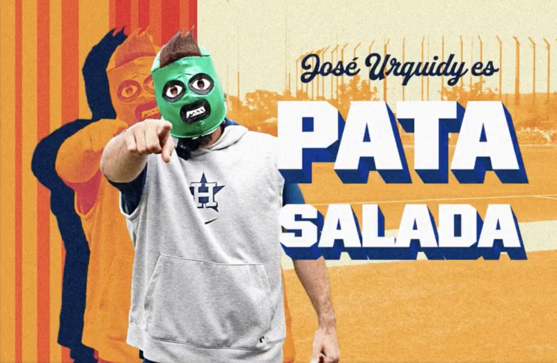 José Urquidy de los Astros, se nombra "Pata Salada"
