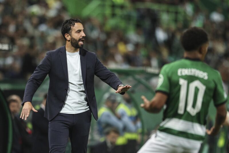 Ruben Amorim, entrenador del Sporting de Portugal, en una imagen de archivo de esta temporada. EFE/EPA/MIGUEL A. LOPEZ