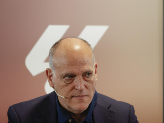 Se aleja el FC Barcelona vs Atlético de Madrid de jugarse en Miami El presidente de LaLiga, Javier Tebas, en una foto de archivo. (FC Barcelona) EFE/Javier Lizón