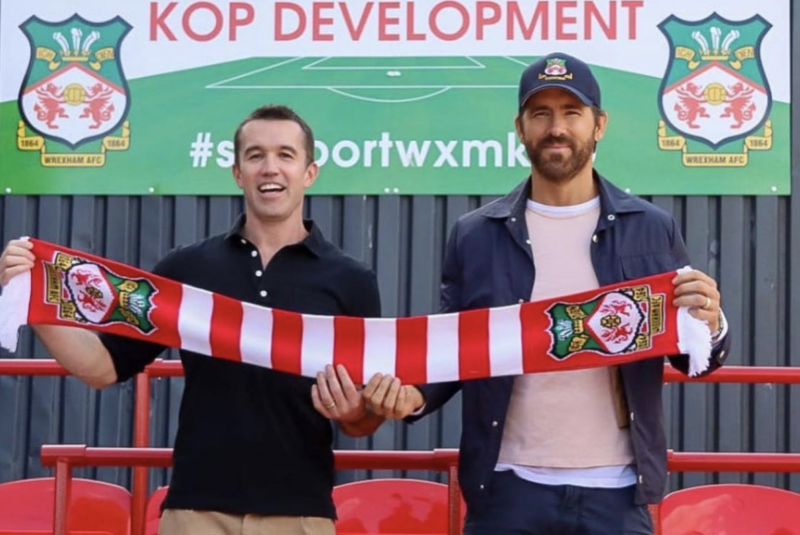 Los actores Ryan Reynolds y Rob McElhenney