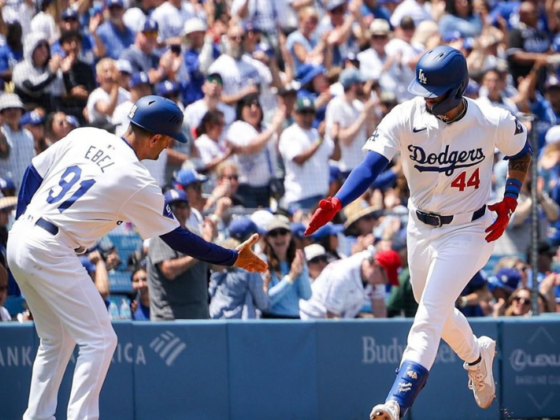 MBL Playoffs 2024: Donde y cuando ver las Series Divisionales Andy Pages corriendo en su cuadrangular con los Dodgers vs. Cincinnati Reds. (Foto: 'Instagram' @dodgers)