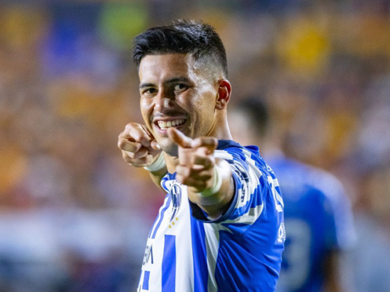 Tigres 1 - 2 Monterrey: Resultados, resumen y estadísticas completas Maxi Meza, jugador de Rayados de Monterrey, tras anotar en la ida de los cuartos de final del Clausura 2024