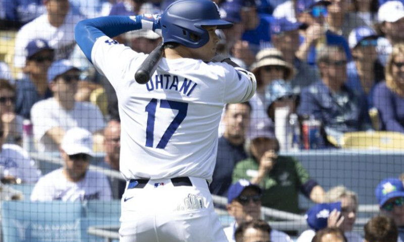 FILE PHOTO OF DODGERS PITCHER AND DESIGNATED HITTER SHOHEI OHTANI DURING AN MLB GAME AT DODGER STADIUM IN LOS ANGELES, CALIFORNIA. 