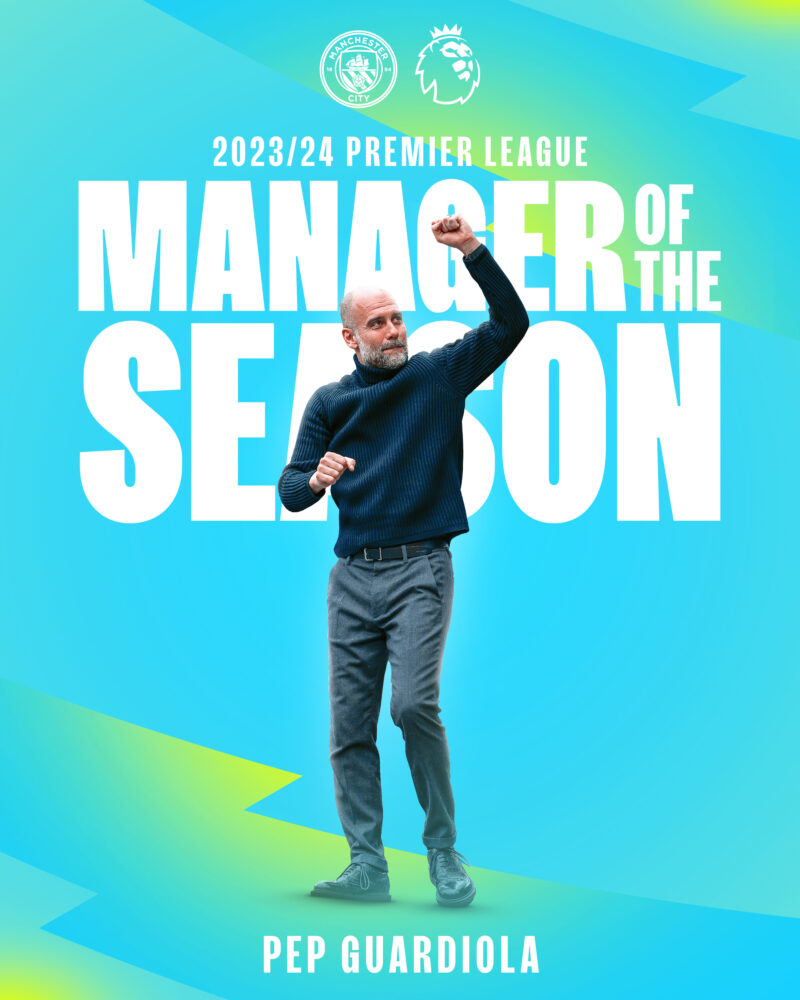 Pep Guardiola: Técnico del año en la Premier League Pep Guardiola: Técnico del año en la Premier League