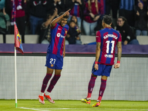 Barcelona segundo lugar gracias a Lamine y Raphinha Barcelona