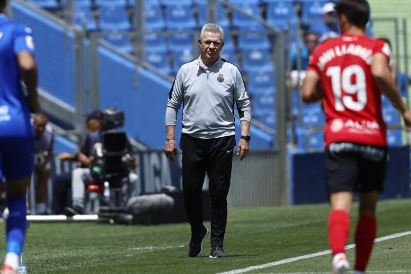 “Seré un aficionado de México”, Ancelotti tras la llegada de Aguirre El entrenador del Real Mallorca, Javier Aguirre, durante el partido de la última jornada de Liga de Primera división disputado este domingo en el estadio Coliseum. EFE/Rodrigo Jiménez