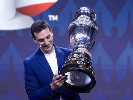 Vuelve la Copa América a Estados Unidos El seleccionador argentino Lionel Scaloni durante el sorteo de la Copa América 2024 celebrado en Miami el pasado 7 de diciembre. EFE/EPA/CRISTOBAL HERRERA-ULASHKEVICH