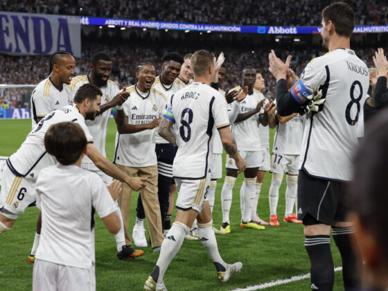 Kroos y su despedida del Real Madrid: "La veré cuando quiera llorar" El centrocampista alemán del Real Madrid Toni Kroos en el estadio Santiago Bernabéu, en Madrid. EFE/ Mariscal /Archivo