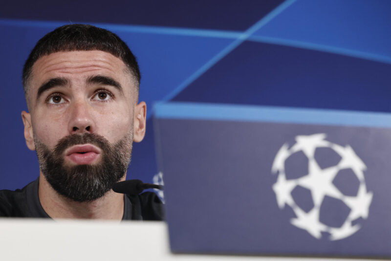 Carvajal admite que Modric, Kroos o Nacho dirán adiós al Real Madrid El defensa del Real Madrid Daniel Carvajal da una rueda de prensa tras un entrenamiento del equipo este martes en la ciudad deportiva del club en Valdebebas, Madrid, en la víspera del partido de vuelta de semifinales de la Liga de Campeones de la UEFA contra el Bayern Múnich. EFE/Sergio Pérez