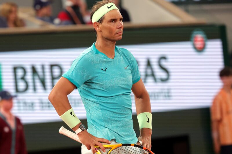 El español Rafael Nadal durante su partido de primera ronda de París. EFE/EPA/TERESA SUAREZ