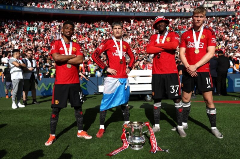 Los jóvenes del Manchester United se llevan la fiesta por el título United, Garnacho, Mainoo, Hojlund, Amad
