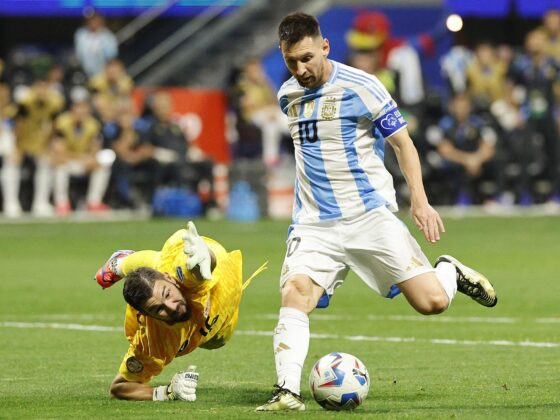 Argentina: Triunfo sin sobresaltos con dos asistencias de Messi Argentina: Triunfo sin sobresaltos con dos asistencias de Messi
