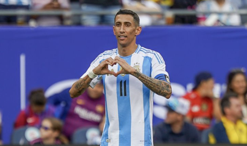 Di María vs Ecuador (vía IG: @afaseleccion)