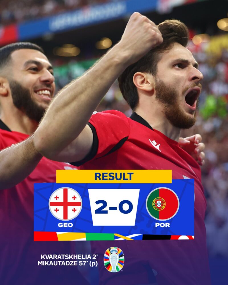 Histórica victoria de Georgia y avanza a octavos de final Georgia