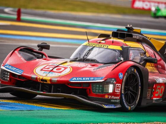 Ferrari conquista Le Mans en una carrera desafiante Le Mans (France), 16/06/2024.- The Ferrari 499P car (starting no.50) of team AF Corse driven by Antonio Fuoco of Italy Miguel Molina of Spain and Nicklas Nielsen of Denmark, in action during the 92nd edition of the 24 Hours of Le Mans race in Le Mans, France, 16 June 2024. (Dinamarca, Francia, Italia, España) EFE/EPA/CHRISTOPHE PETIT TESSON