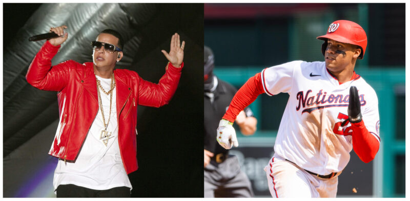 Daddy Yankee lanzará memorabilia junto a Topps y Juan Soto Combo de fotografías que muestra al cantante puertorriqueño Daddy Yankee (i) y al beisbolista Juan Soto (d). EFE/ Archivo