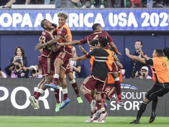 (VIDEO) Copa América: ¿Cómo llega Venezuela a los cuartos de final? Venezuela celebra un gol de Salomon Rondon (i) en la Copa América. CENA EFE/EPA/ALLISON