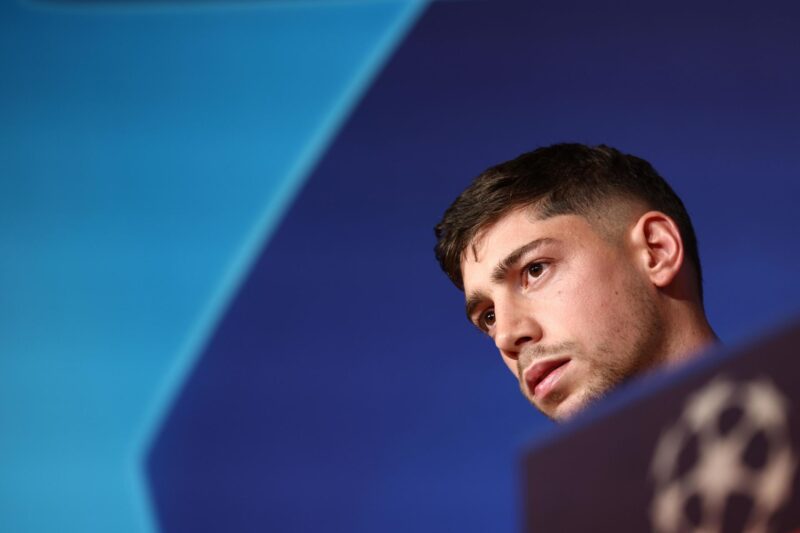 Imagen de archivo de Federico Valverde. EFE/EPA/ANNA SZILAGYI