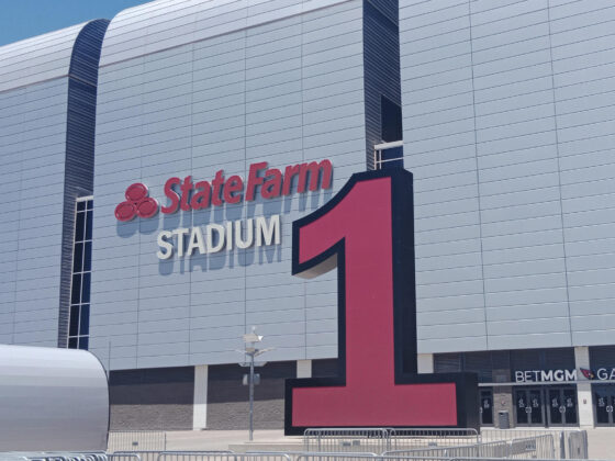 Los Ángeles Rams y el detrás de su logística para jugar en Arizona Fotografía del estadio en el State Farm este jueves, en Glendale (EE.UU.). EFE/ Claudia Aguilar