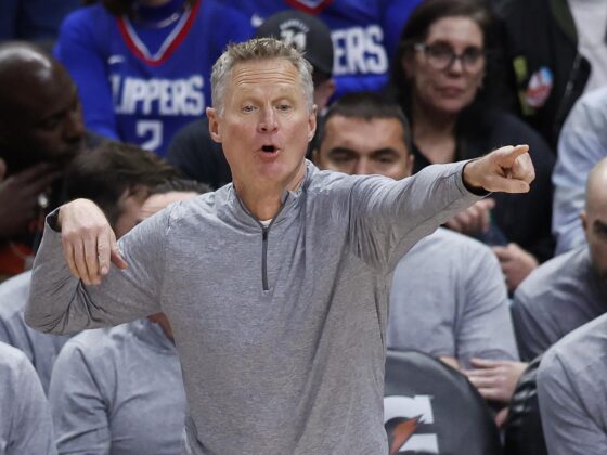 Steve Kerr espera contar con Kawhi Leonard para París 2024 Fotografía de archivo del entrenador de baloncesto estadounidense Steve Kerr. EFE/CAROLINE BREHMAN