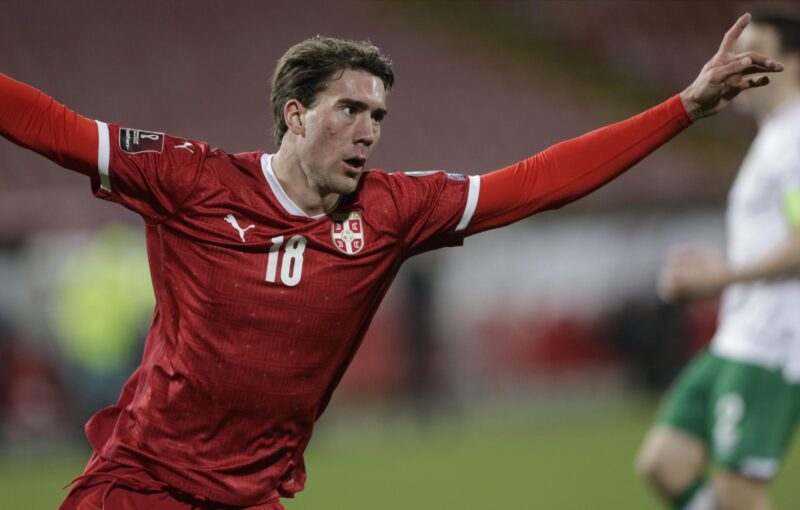 Dusan Vlahovic, en una foto de archivo con Serbia. EFE/EPA/ANDREJ CUKIC