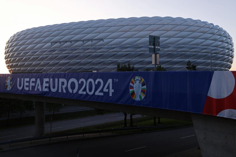 Calendario Cuartos de Final EURO 2024: Partidos, horarios y DÓNDE VER Vista del Allianz Arena de Múnich, el pasado 4 de junio de cara a la EURO 2024. EFE/EPA/ANNA SZILAGYI