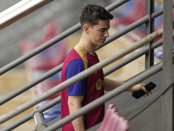 Unanimo Breves: Gavi regresaría pronto al Barcelona El centrocampista del FC Barcelona Gavi, en una foto de archivo. EFE/Alejandro García