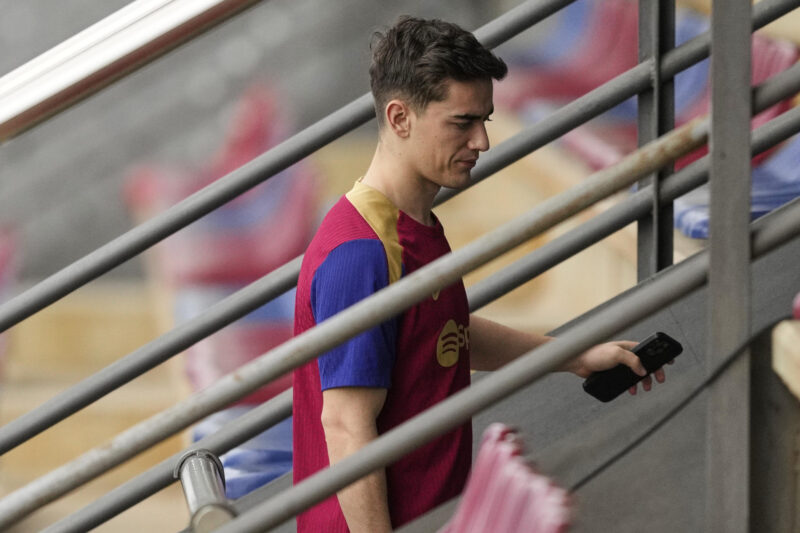 El centrocampista del FC Barcelona Gavi, en una foto de archivo. EFE/Alejandro García